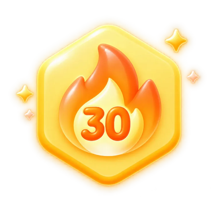 30-day streak badge