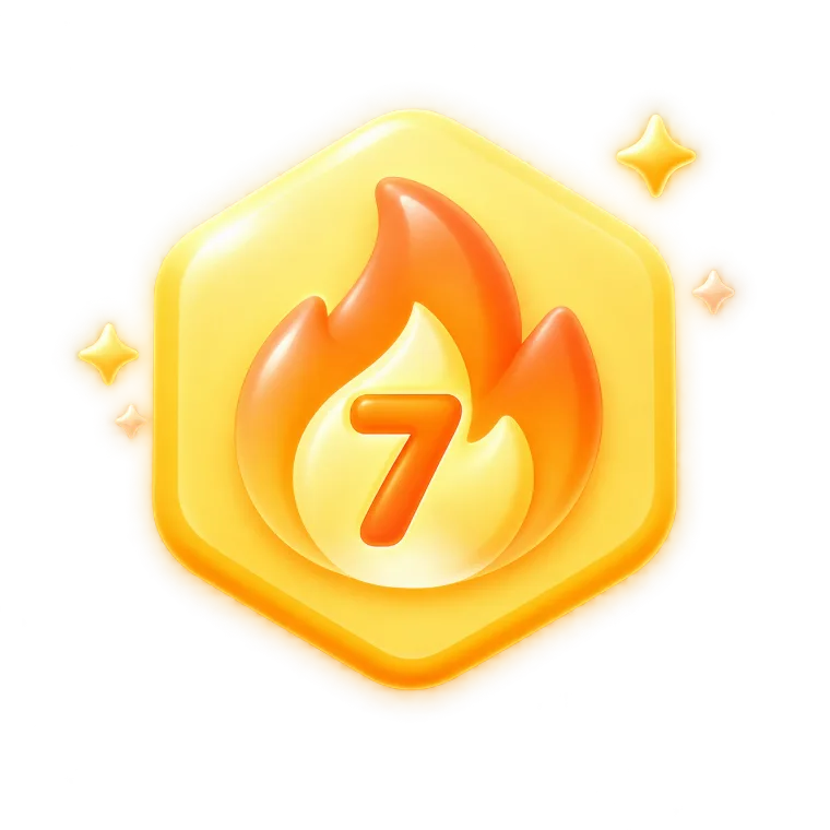 7-day streak badge