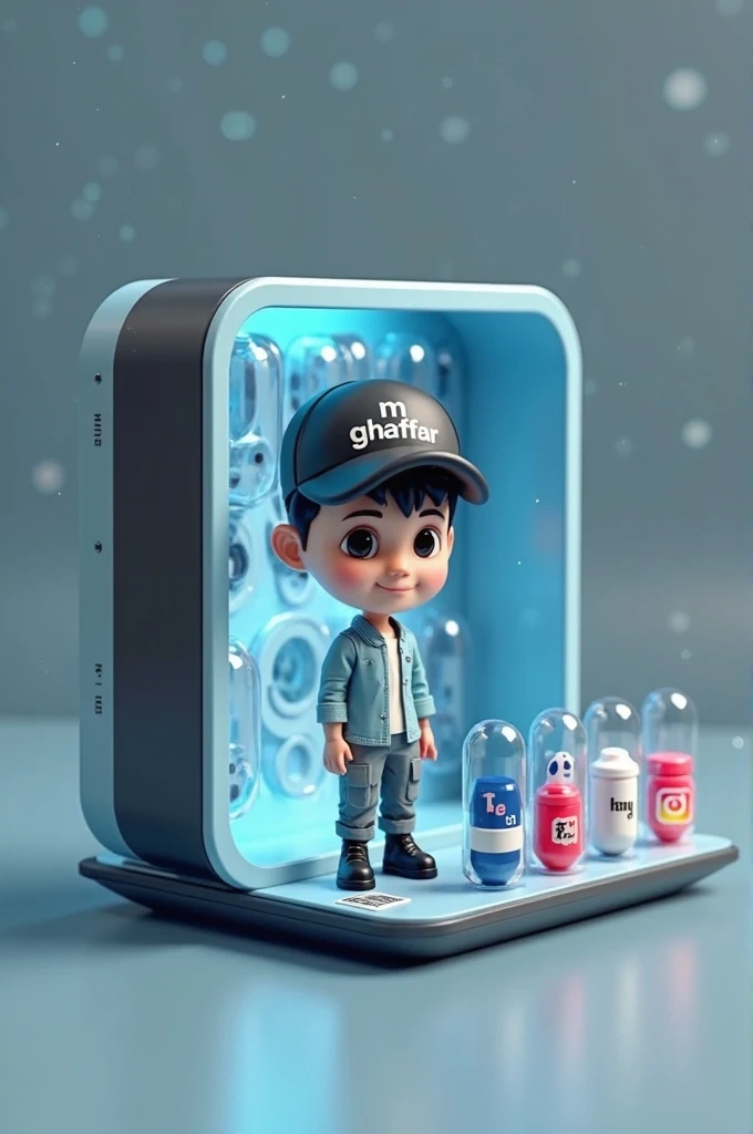 Collectible figure in a display box